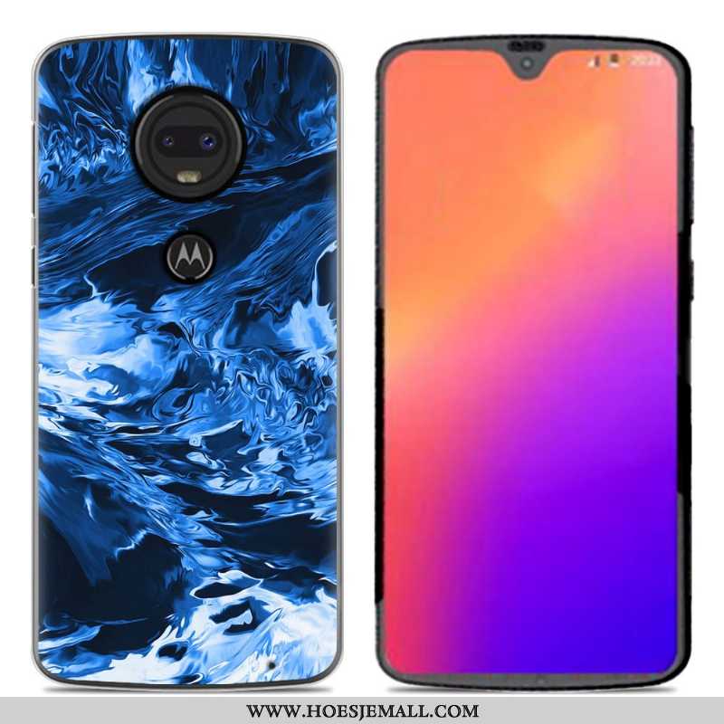 Hoes Moto G7 Spotprent Zacht Roze Hoesje Siliconenhoesje Mobiele Telefoon