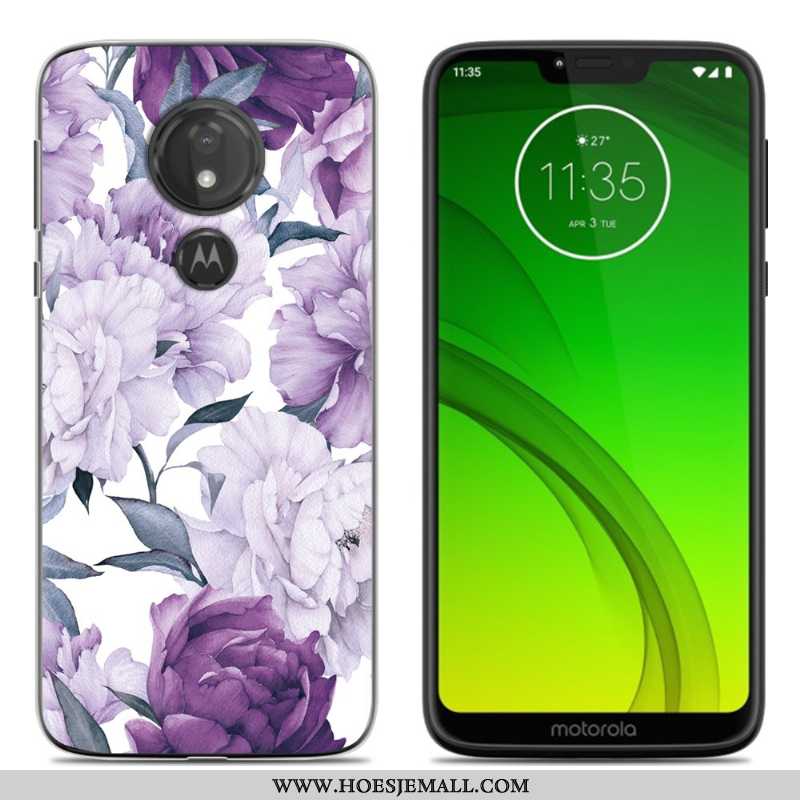 Hoes Moto G7 Play Spotprent Zacht Geschilderd Mobiele Telefoon All Inclusive Groen