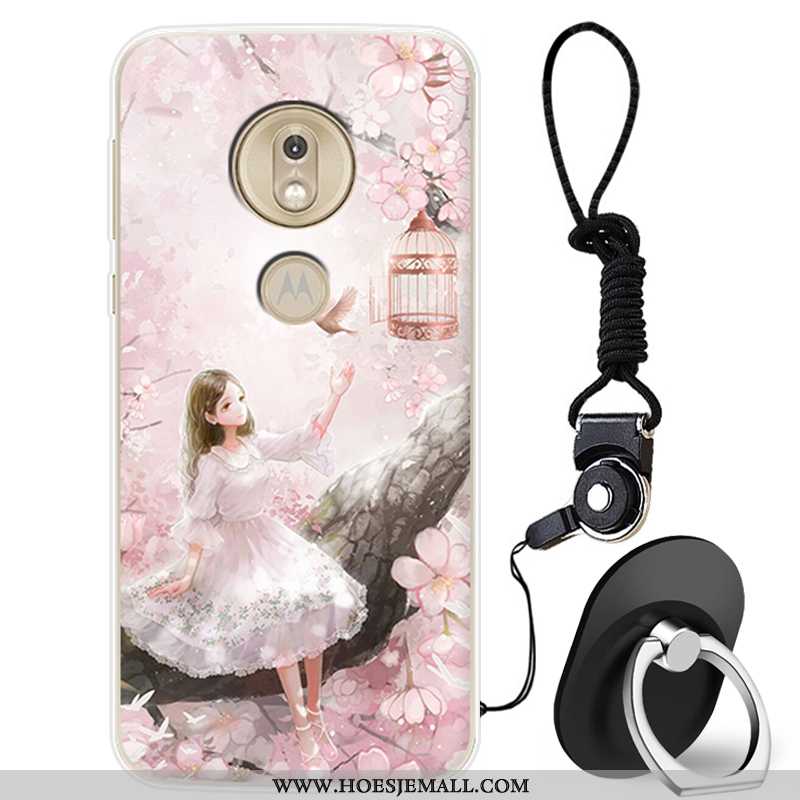 Hoesje Moto G7 Play Bescherming Mooie Hoes Anti-fall Roze All Inclusive