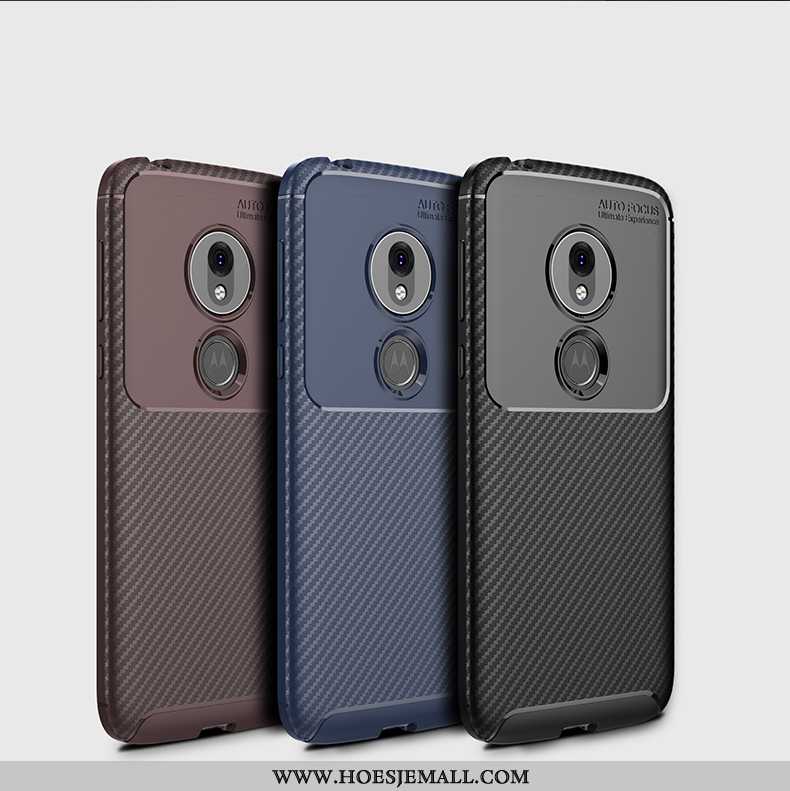 Hoesje Moto G7 Play Zacht Siliconen Hoes Mobiele Telefoon Zwart Persoonlijk Schrobben Zwarte
