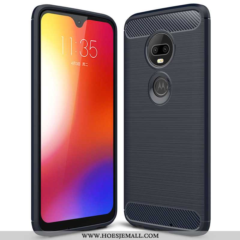 Hoes Moto G7 Plus Trend Zacht Nieuw Mobiele Telefoon Zwart Siliconen Zwarte