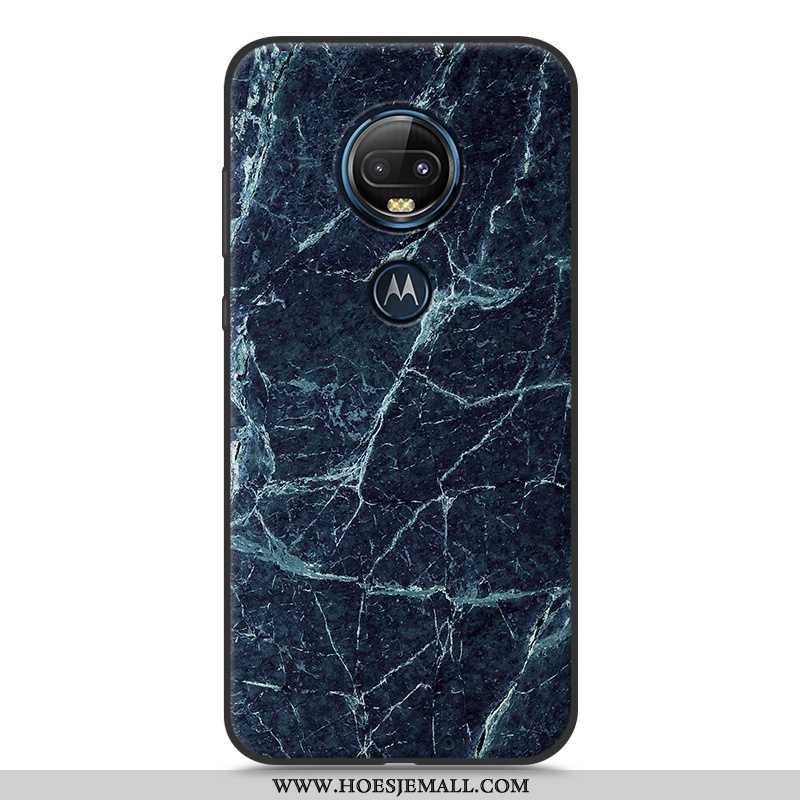 Hoesje Moto G7 Plus Bescherming Scheppend Hoes Patroon Mobiele Telefoon Zacht Witte