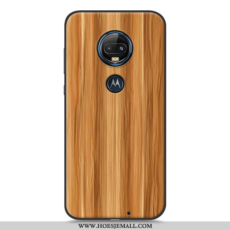 Hoesje Moto G7 Plus Bescherming Scheppend Hoes Patroon Mobiele Telefoon Zacht Witte