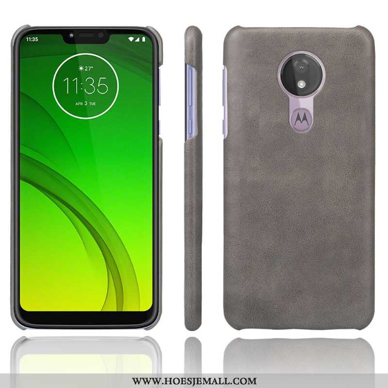 Hoesje Moto G7 Power Dun Super Anti-fall Grijs Eenvoudige Mobiele Telefoon