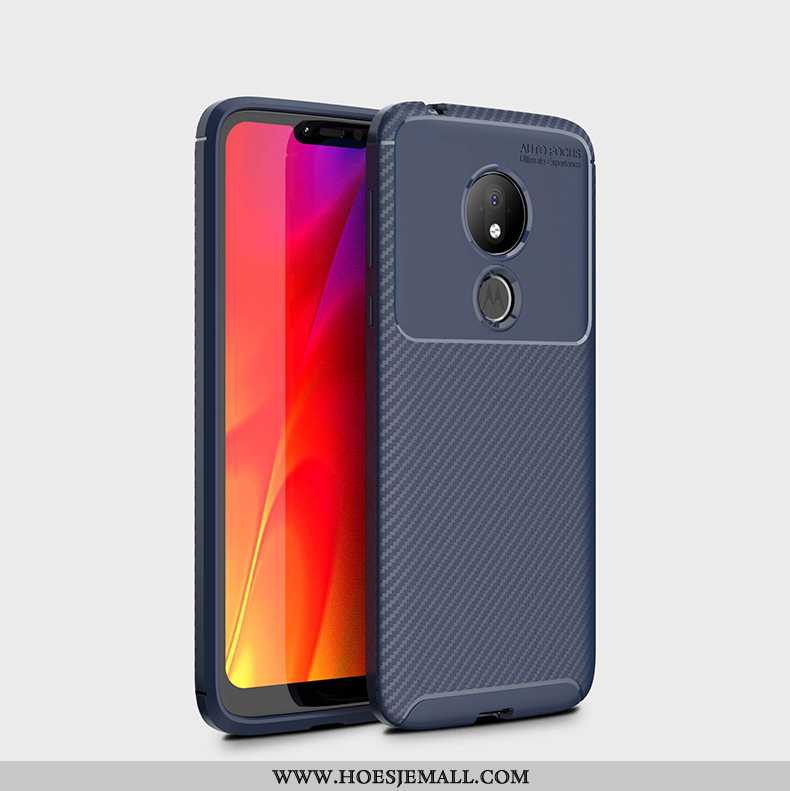 Hoesje Moto G7 Power Dun Zacht Zwart Fiber Bedrijf All Inclusive Gasbag Zwarte