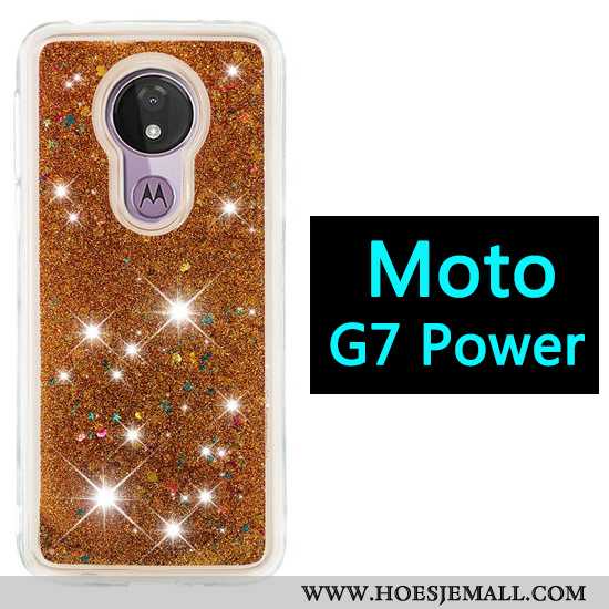 Hoesje Moto G7 Power Spotprent Hoes Drijfzand Gasbag Purper Mobiele Telefoon