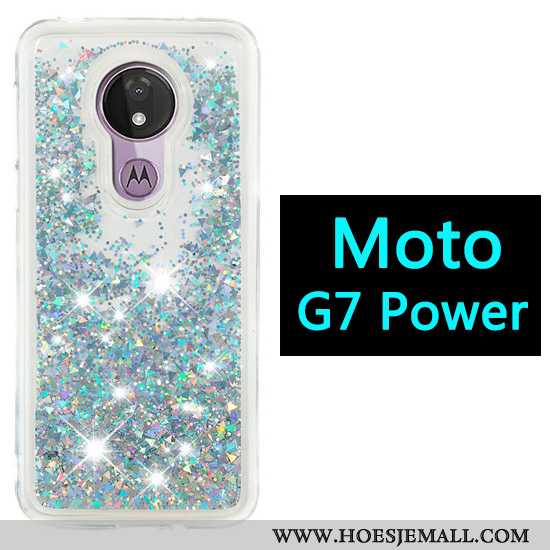 Hoesje Moto G7 Power Spotprent Hoes Drijfzand Gasbag Purper Mobiele Telefoon