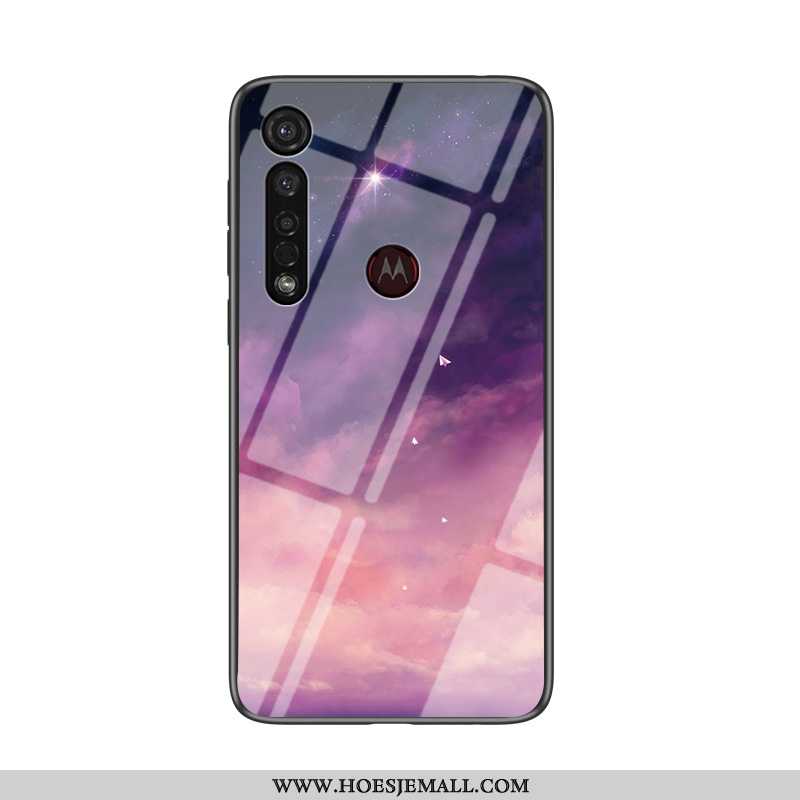 Hoesje Moto G8 Plus Mode Trend Hoes All Inclusive Bescherming Hard Net Red Kleur