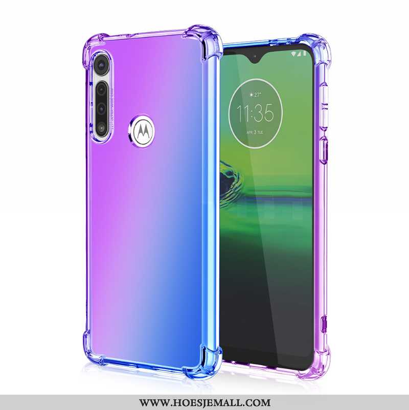 Hoesje Moto G8 Power Lite Mobiele Telefoon Roze Verloop Anti-fall