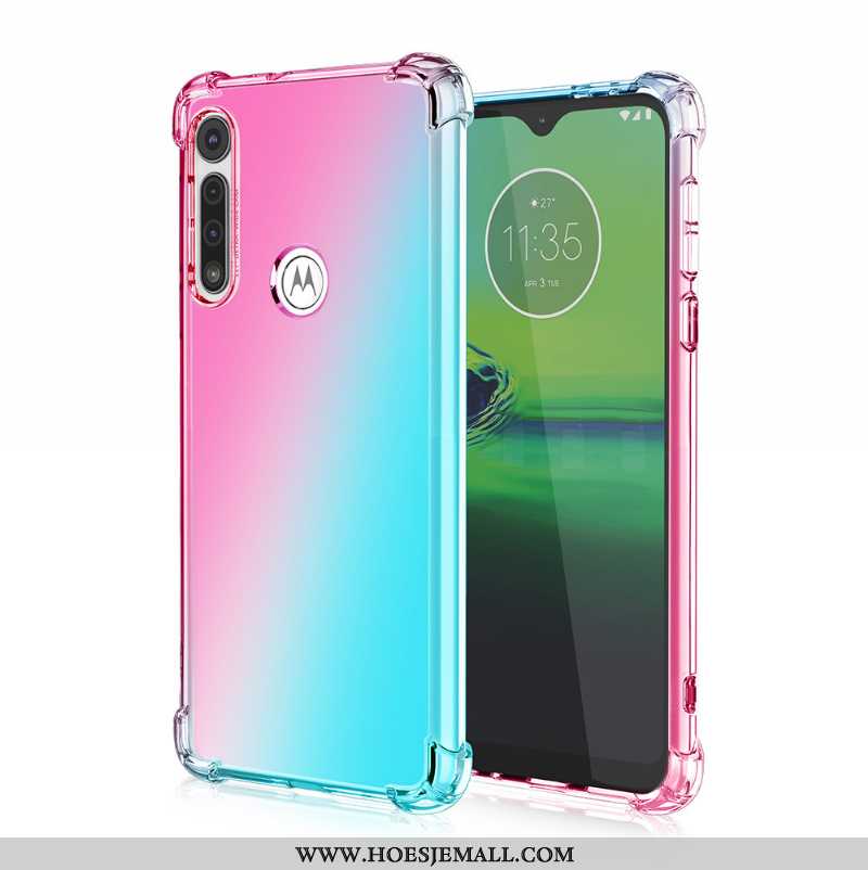 Hoesje Moto G8 Power Lite Mobiele Telefoon Roze Verloop Anti-fall