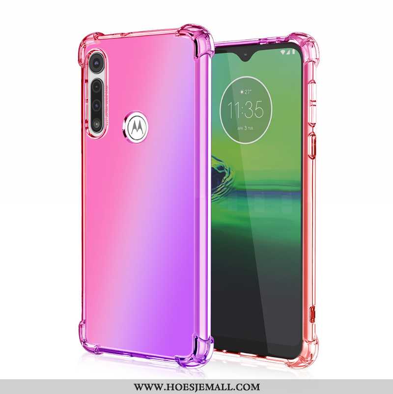 Hoesje Moto G8 Power Lite Mobiele Telefoon Roze Verloop Anti-fall