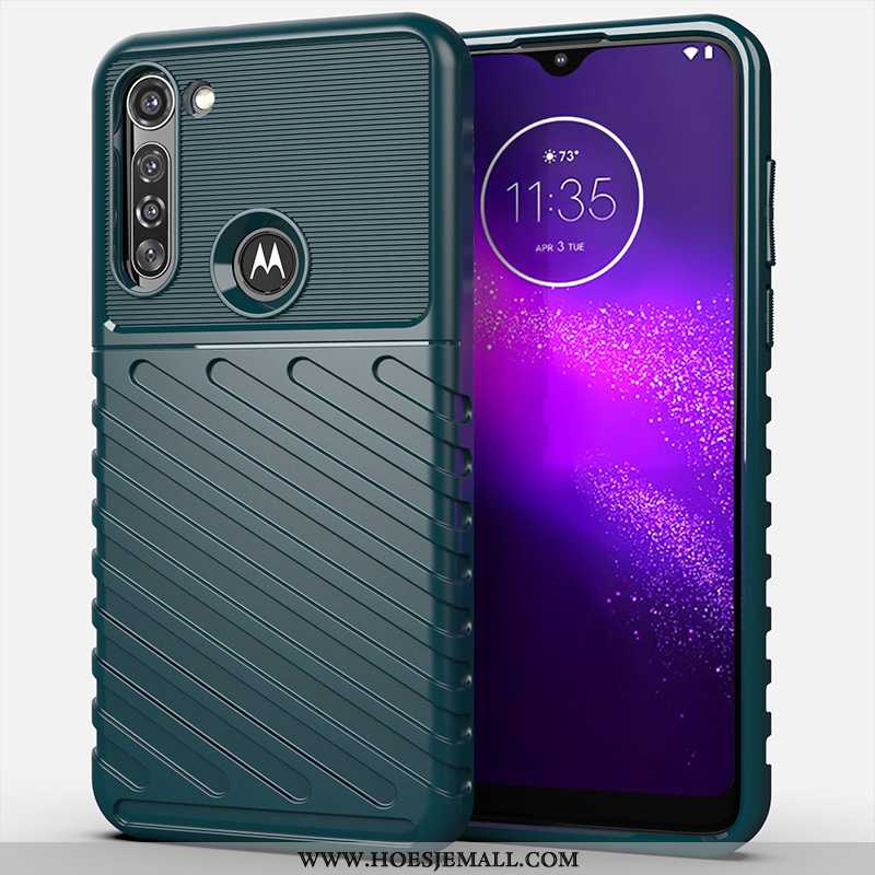 Hoesje Moto G8 Power Bescherming Siliconen Zwart Hoes All Inclusive Anti-fall Zwarte