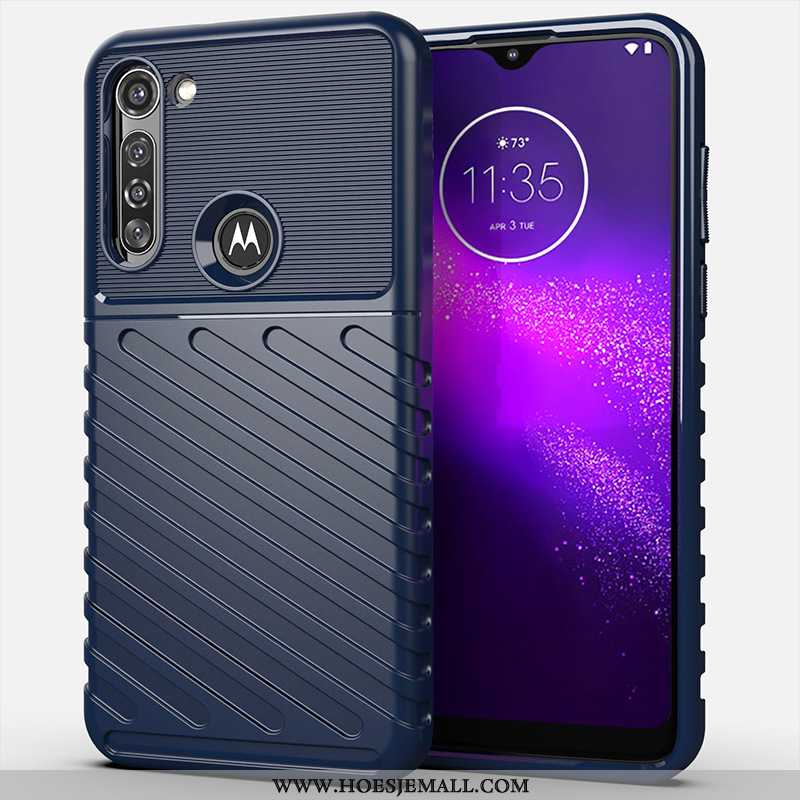 Hoesje Moto G8 Power Bescherming Siliconen Zwart Hoes All Inclusive Anti-fall Zwarte