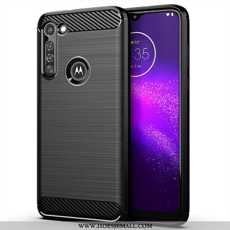 Hoesje Moto G8 Power Siliconen Bescherming Mobiele Telefoon Hoes Zwart Anti-fall Zwarte