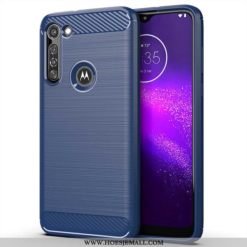 Hoesje Moto G8 Power Siliconen Bescherming Mobiele Telefoon Hoes Zwart Anti-fall Zwarte