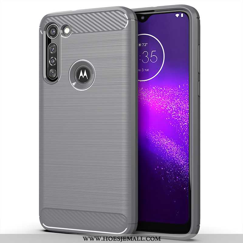 Hoesje Moto G8 Power Siliconen Bescherming Mobiele Telefoon Hoes Zwart Anti-fall Zwarte