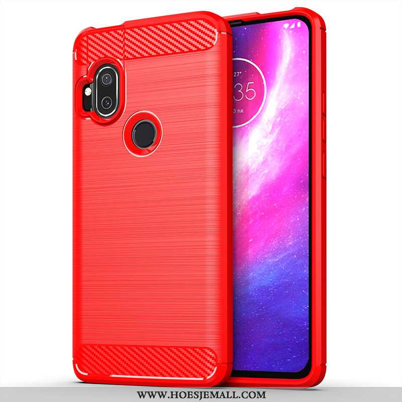 Hoes Motorola One Hyper Rood Mobiele Telefoon Hoesje