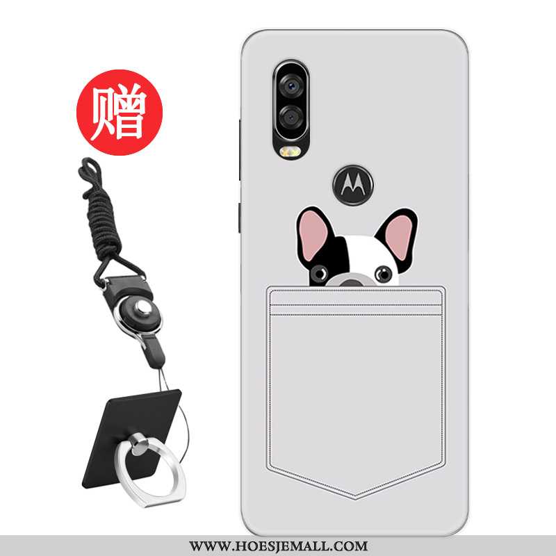 Hoes Motorola One Vision Bescherming Persoonlijk Nieuw Lovers Patroon Trend Rood