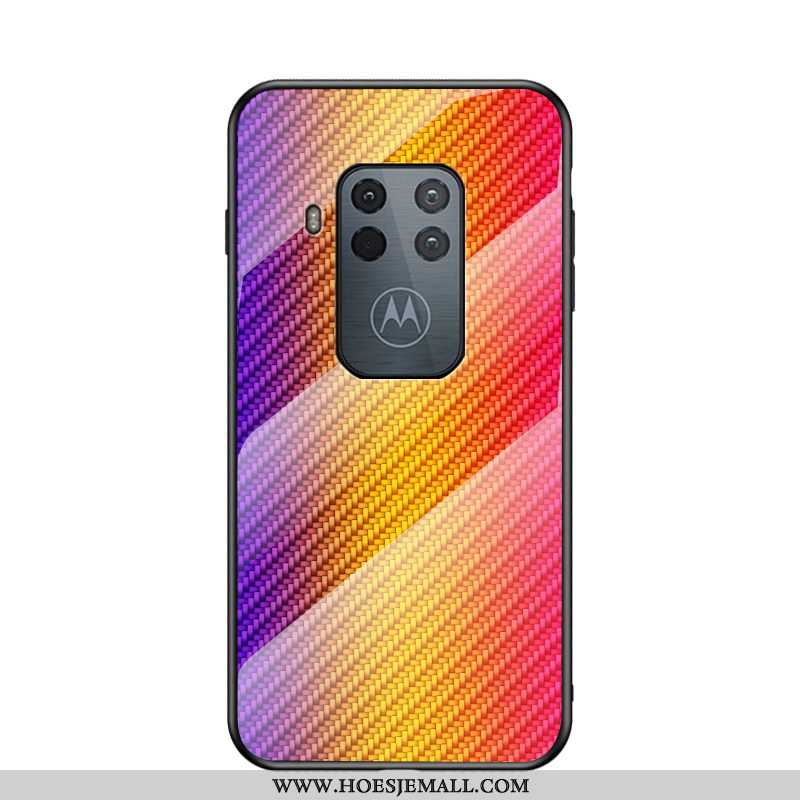 Hoesje Motorola One Zoom Trend Zacht Hard Anti-fall High End Nieuw Net Red Purper