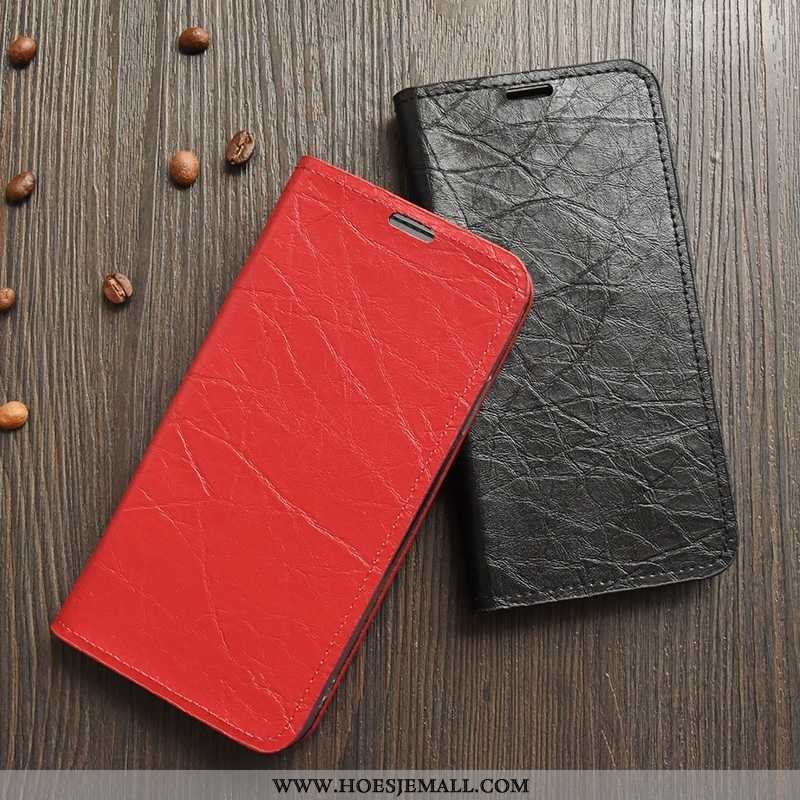 Hoesje Nokia 1 Plus Leer Dun Folio Gemeenschappelijk Bescherming Mobiele Telefoon Siliconen Rood