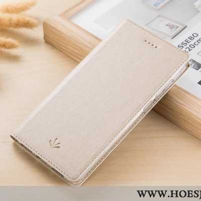 Hoesje Nokia 2.1 Patroon Leren Mobiele Telefoon All Inclusive Folio Doek Beige