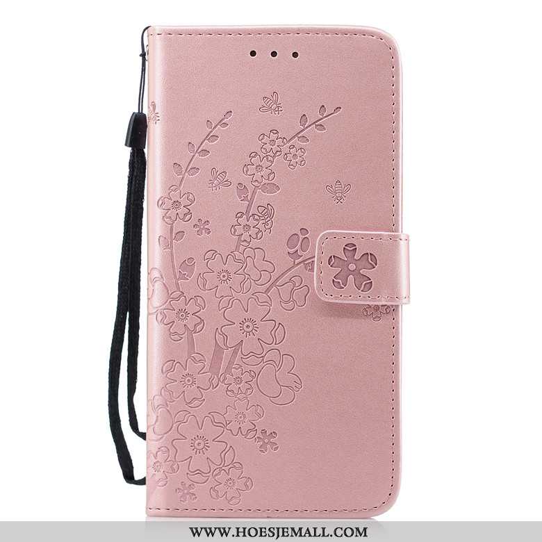 Hoesje Nokia 2.1 Bescherming Leren Anti-fall Clamshell Mobiele Telefoon Net Red Roze