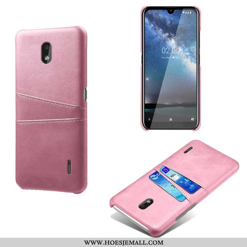 Hoesje Nokia 2.2 Trend Bescherming Roze Anti-fall Hoes Kaart Kwaliteit