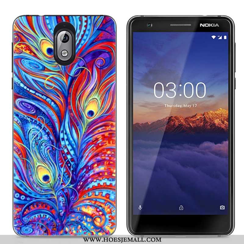 Hoes Nokia 3.1 Scheppend Spotprent Eenvoudige Kleur Doorzichtig Trend Hoesje