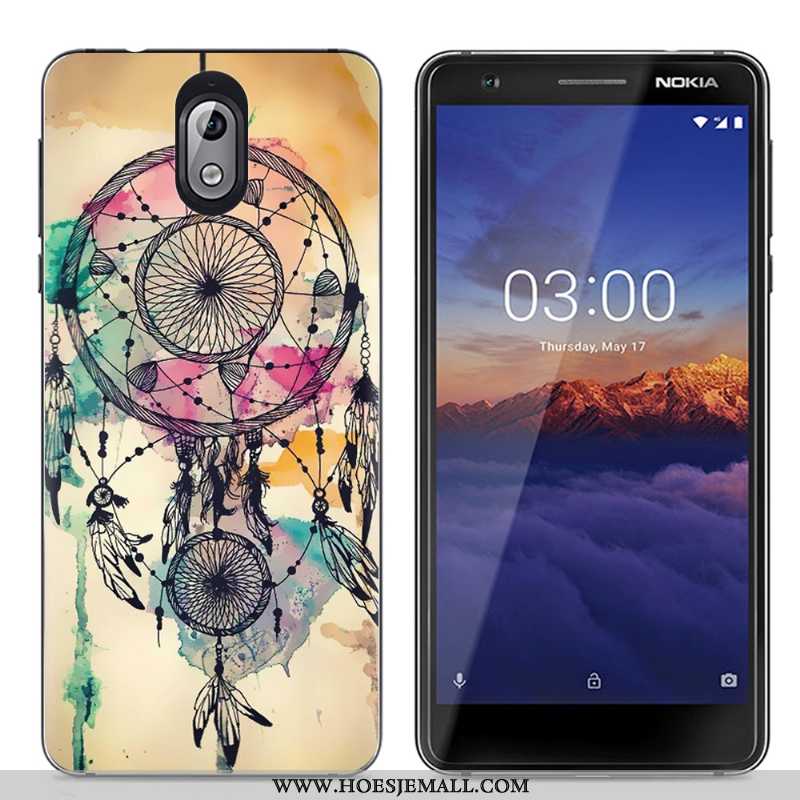 Hoes Nokia 3.1 Scheppend Spotprent Eenvoudige Kleur Doorzichtig Trend Hoesje