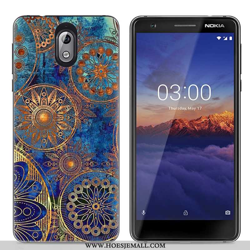 Hoes Nokia 3.1 Scheppend Spotprent Eenvoudige Kleur Doorzichtig Trend Hoesje