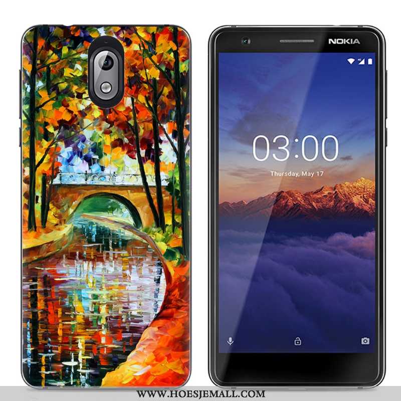 Hoes Nokia 3.1 Scheppend Spotprent Eenvoudige Kleur Doorzichtig Trend Hoesje