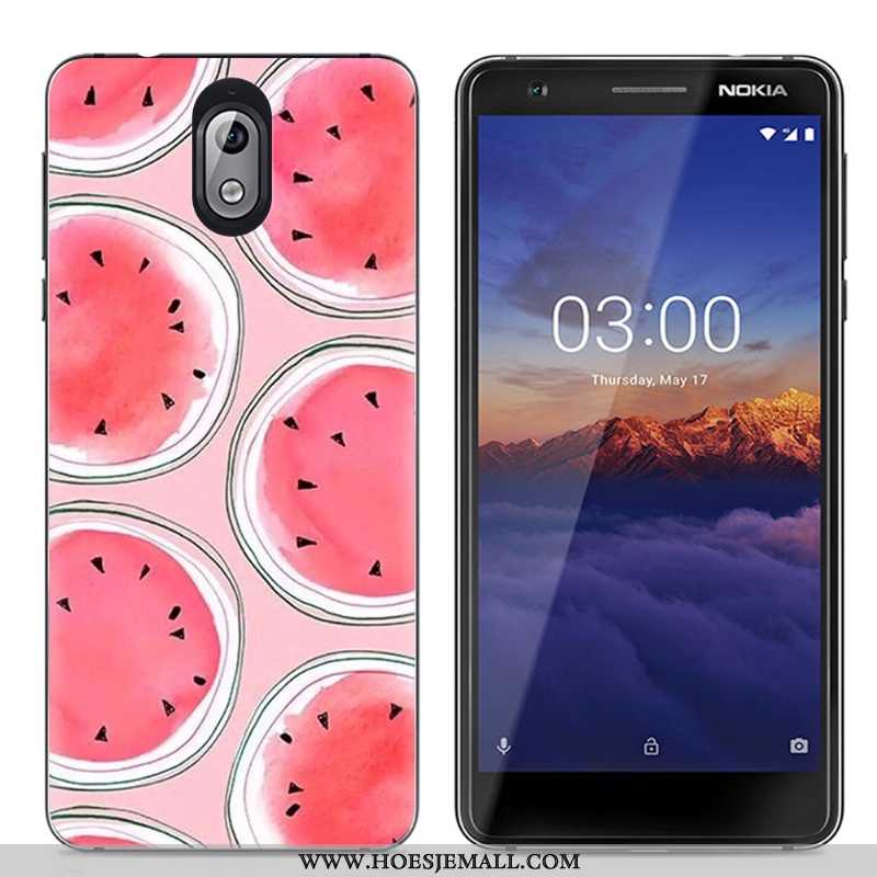 Hoes Nokia 3.1 Scheppend Spotprent Eenvoudige Kleur Doorzichtig Trend Hoesje