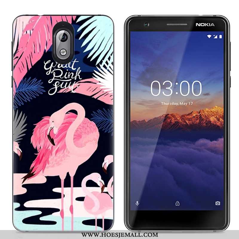 Hoes Nokia 3.1 Scheppend Spotprent Eenvoudige Kleur Doorzichtig Trend Hoesje