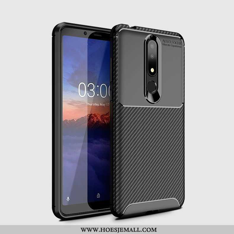 Hoesje Nokia 3.1 Plus Zacht Siliconen Bedrijf All Inclusive Explosiebescherming Student Eenvoudige B