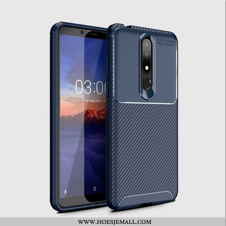 Hoesje Nokia 3.1 Plus Zacht Siliconen Bedrijf All Inclusive Explosiebescherming Student Eenvoudige B