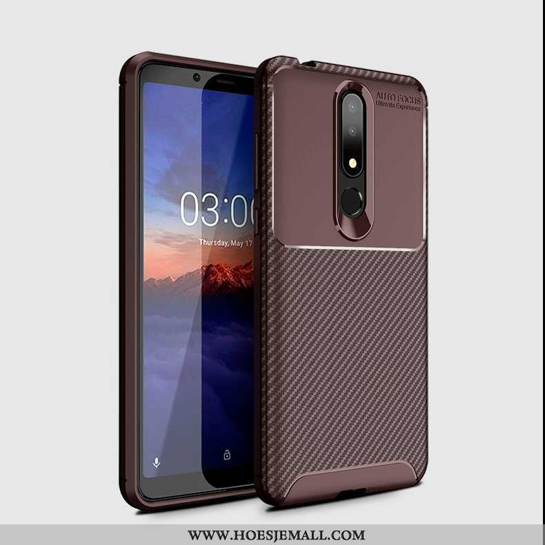 Hoesje Nokia 3.1 Plus Zacht Siliconen Bedrijf All Inclusive Explosiebescherming Student Eenvoudige B