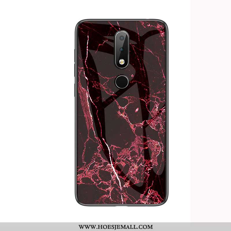 Hoes Nokia 4.2 Glas Persoonlijk Mobiele Telefoon Hoesje Bescherming Rood