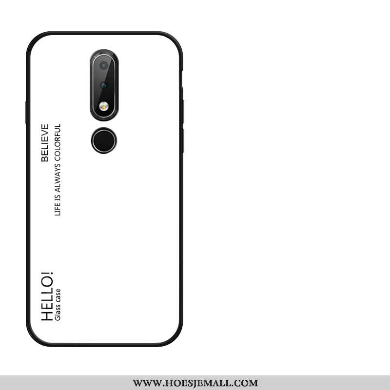 Hoesje Nokia 4.2 Glas Zacht Hoes Mobiele Telefoon Rood Skärmskydd