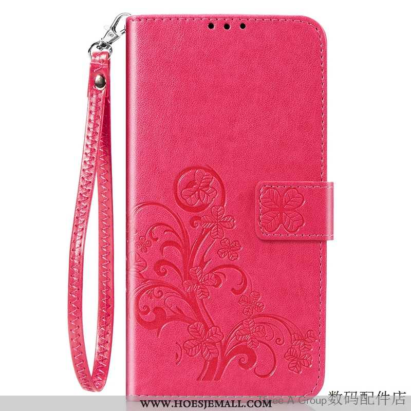 Hoes Nokia 5.3 Siliconen Leren Hoesje Folio Kaart Mobiele Telefoon Hanger Purper