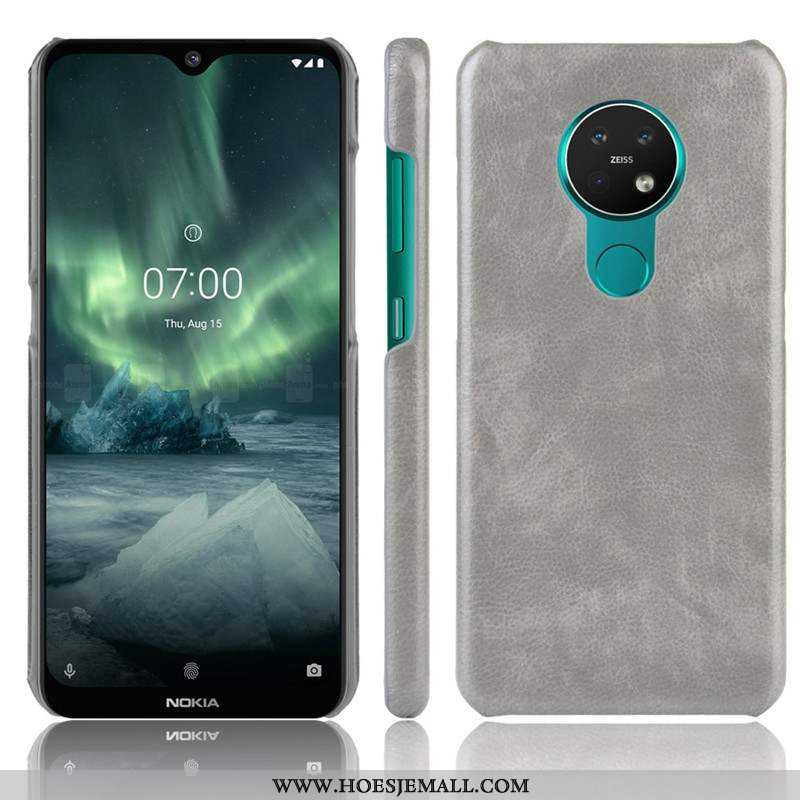 Hoesje Nokia 6.2 Super Dun Antislip Schrobben Hoes Bescherming Leer Bruin