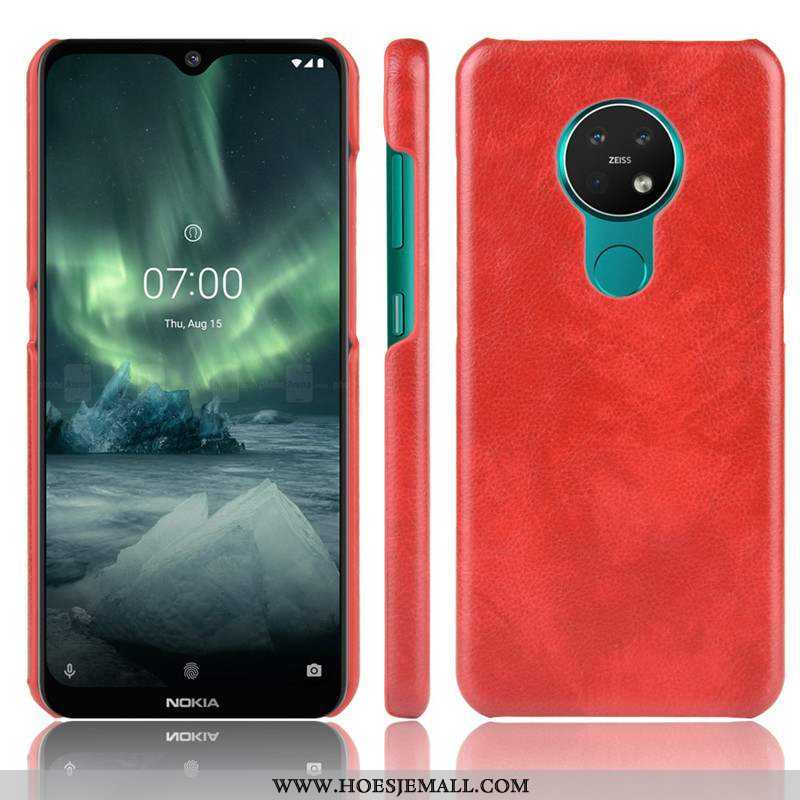 Hoesje Nokia 6.2 Super Dun Antislip Schrobben Hoes Bescherming Leer Bruin