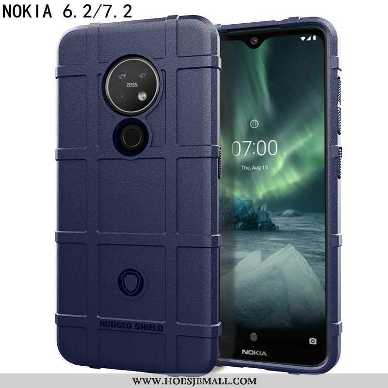 Hoesje Nokia 6.2 Siliconen Bescherming Mobiele Telefoon Magnetisch Nieuw All Inclusive Zwarte