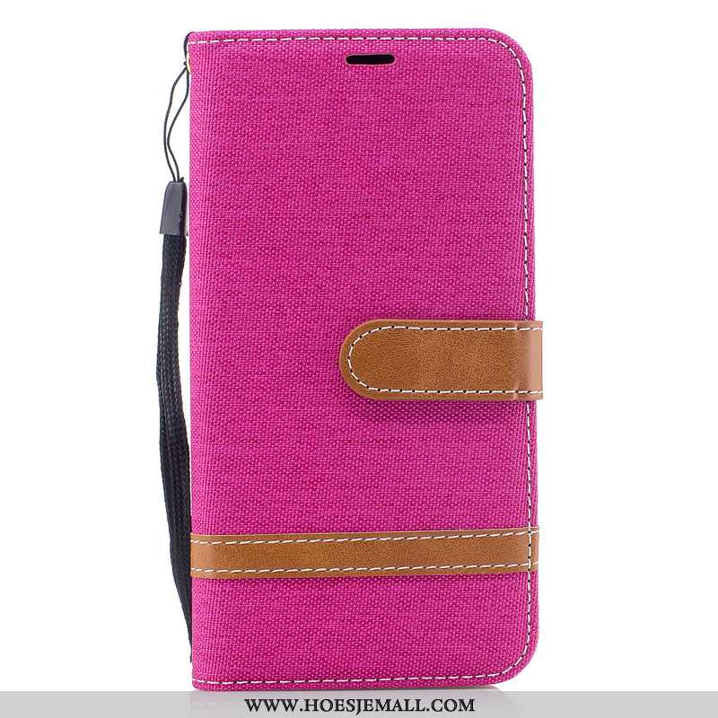 Hoes Nokia 6.2 Mode Scheppend Trend Hoesje Leren Folio Denim Donkerblauwe