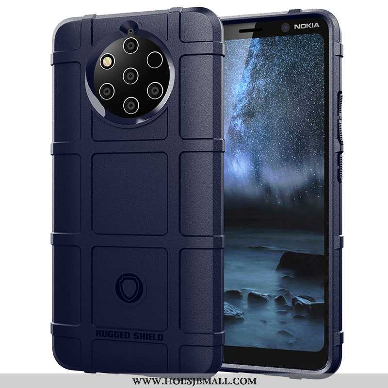 Hoes Nokia 9 Pureview Bescherming Anti-fall Mobiele Telefoon Hoesje Groen All Inclusive Legergroene