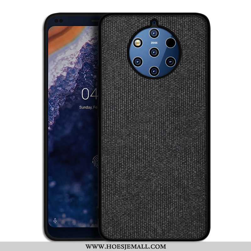 Hoesje Nokia 9 Pureview Trend Zacht Bescherming Doek Rood Anti-fall Hoes