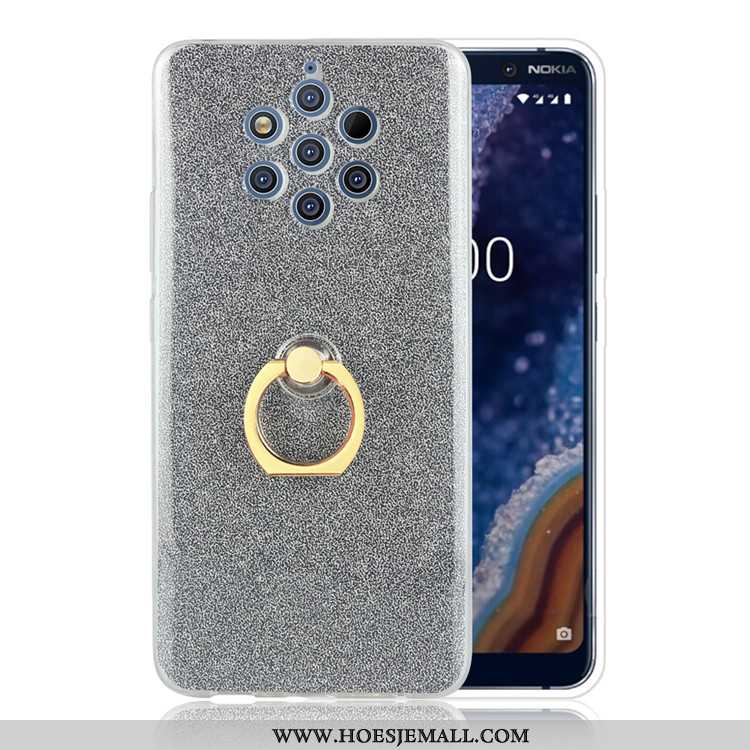 Hoes Nokia 9 Pureview Hoesje Ring Mobiele Telefoon Roze Geel