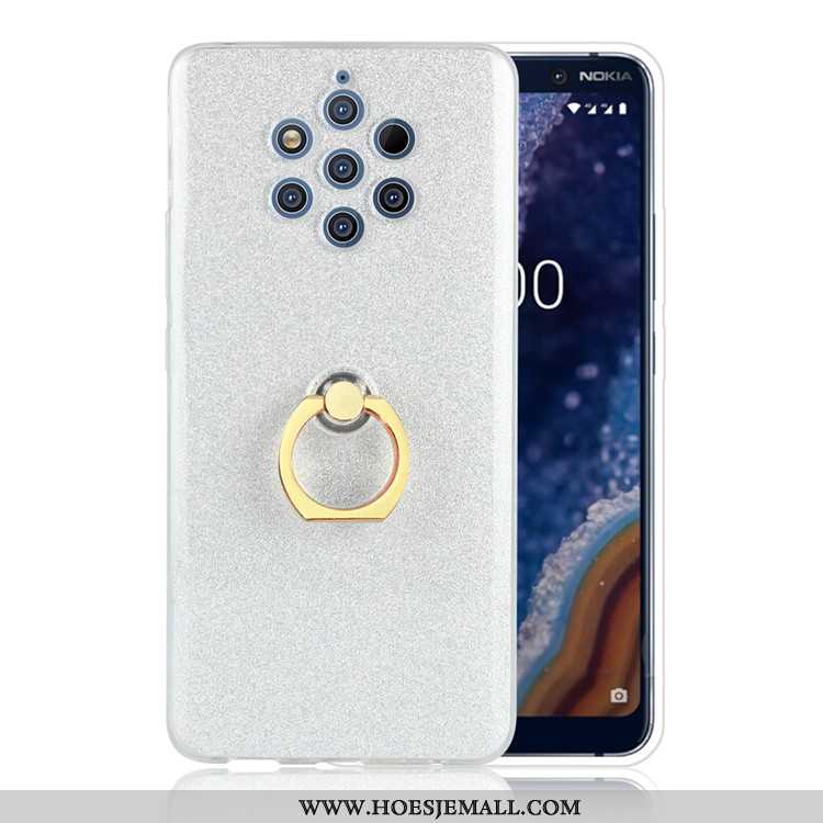 Hoes Nokia 9 Pureview Hoesje Ring Mobiele Telefoon Roze Geel