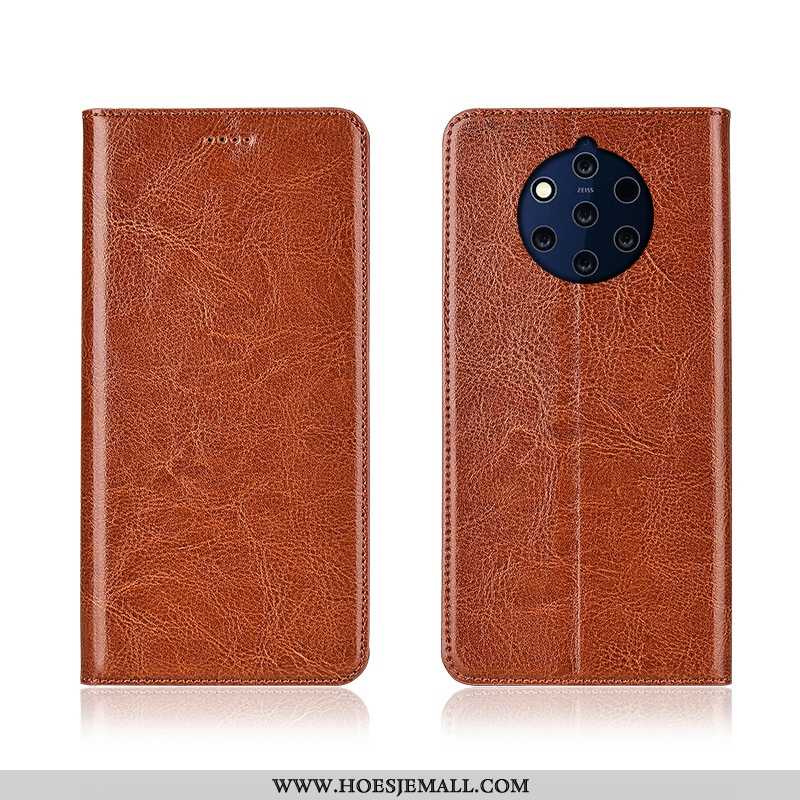 Hoesje Nokia 9 Pureview Patroon Zacht All Inclusive Hoes Anti-fall Mobiele Telefoon Clamshell Geel