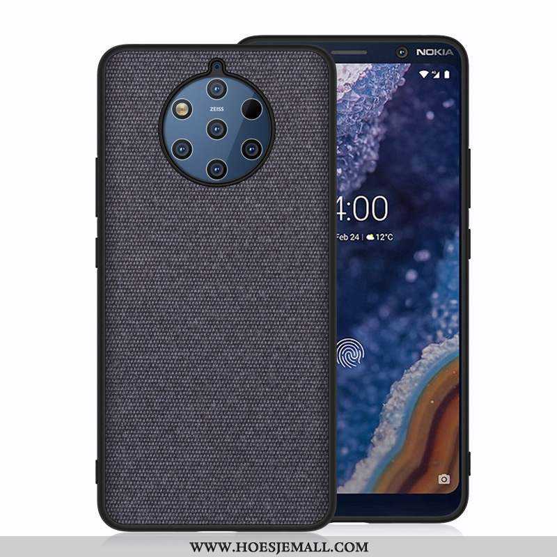 Hoes Nokia 9 Pureview Bescherming Hard Zwart Mobiele Telefoon Hoesje Zwarte