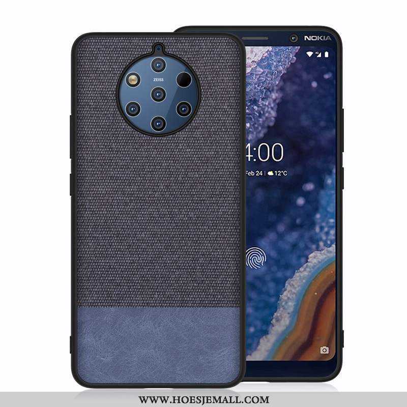 Hoes Nokia 9 Pureview Bescherming Hard Zwart Mobiele Telefoon Hoesje Zwarte